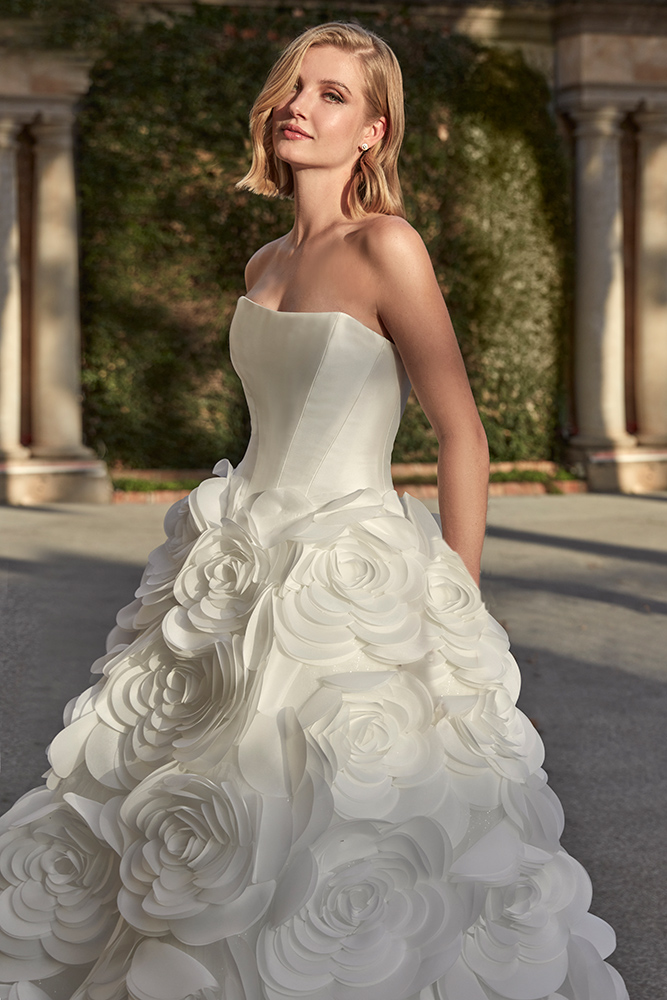 pronovias floral wedding dress