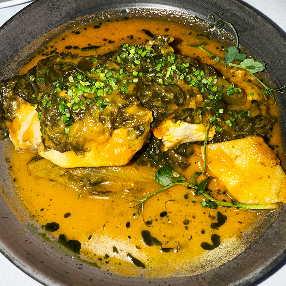 grouper fillet with lemon fricaissee