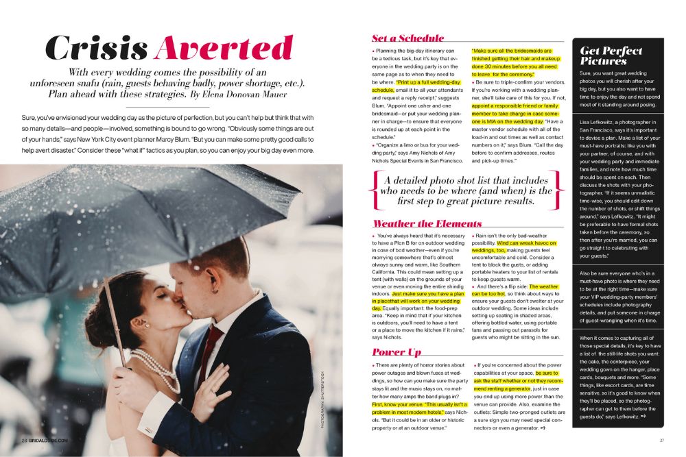 bridal guide september october 2025