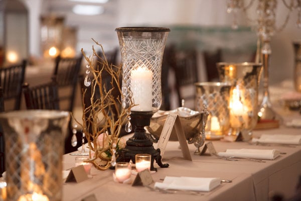 candle wedding centerpiece idea