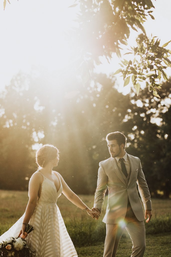 Bride and groom wedding photo