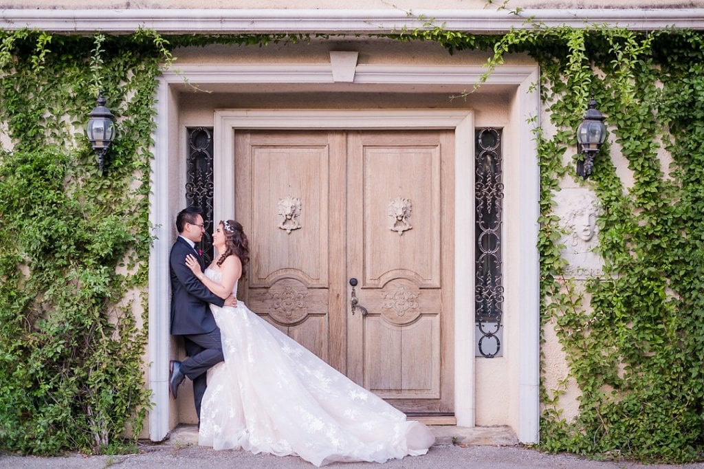 Bride and groom wedding photo