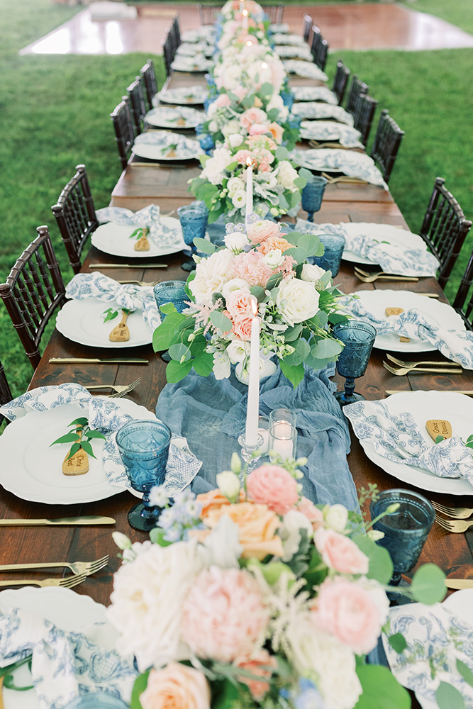 wedding reception table