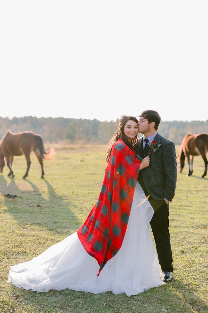 winter wedding photo