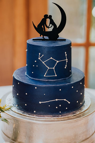 Constellation wedding cake