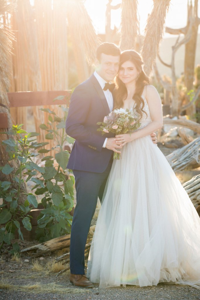 Bride and groom wedding photo