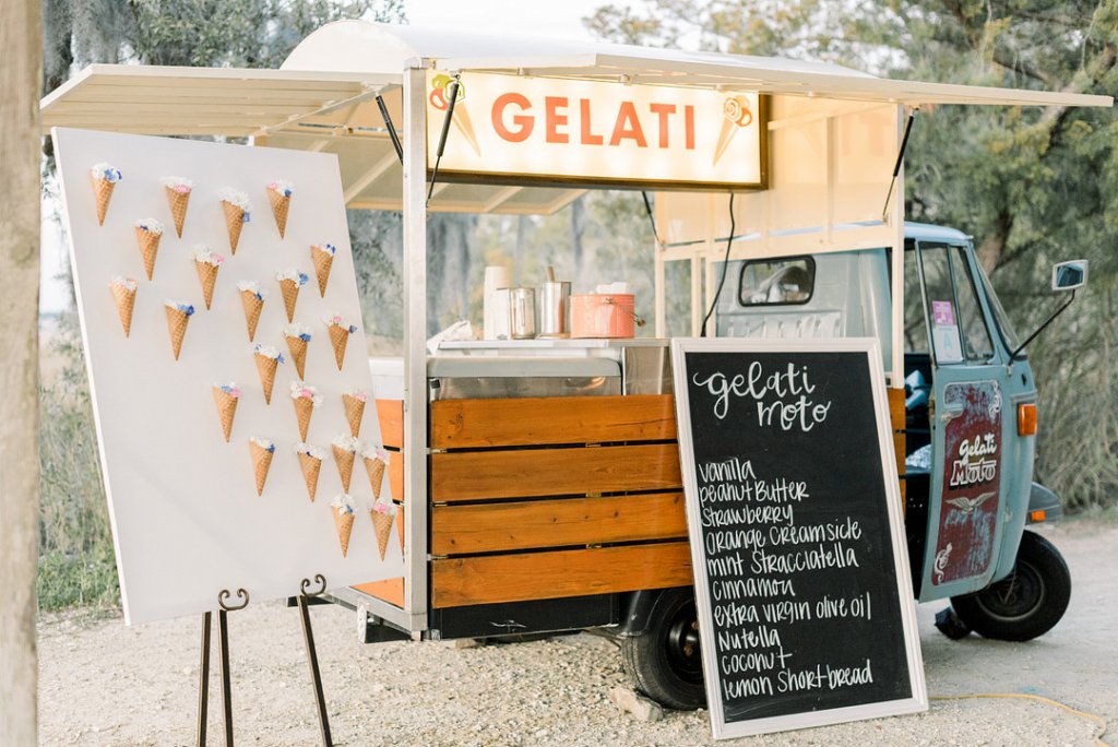 gelati bar at wedding