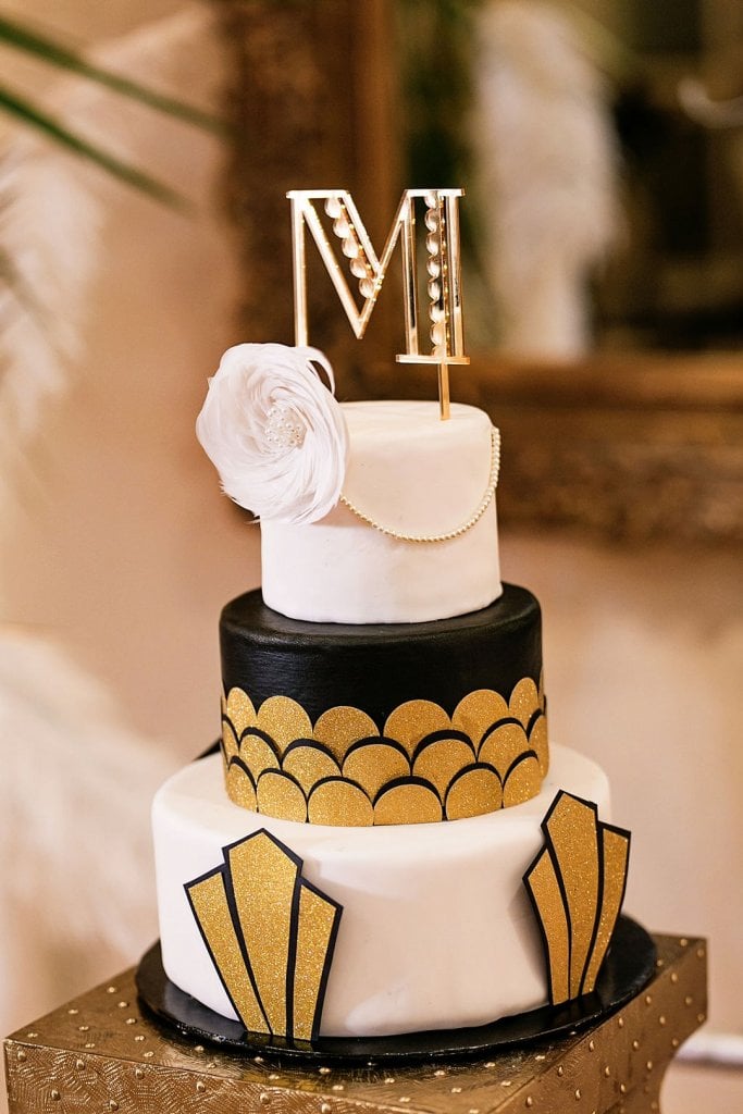 Gatsby inspired wedding cake