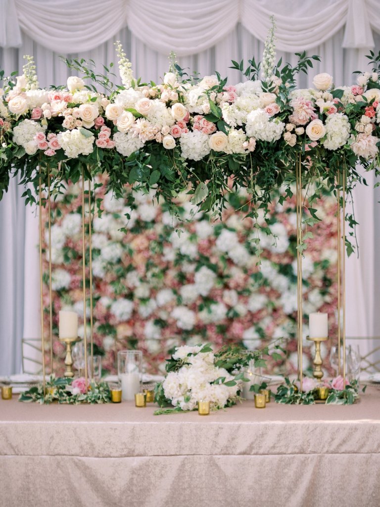 Wedding floral wall 