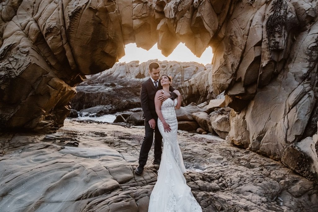 Bride and groom wedding photo