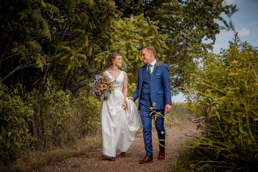 bride and groom wedding photo