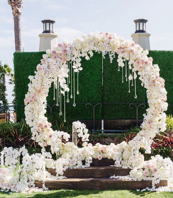 giant floral wreath