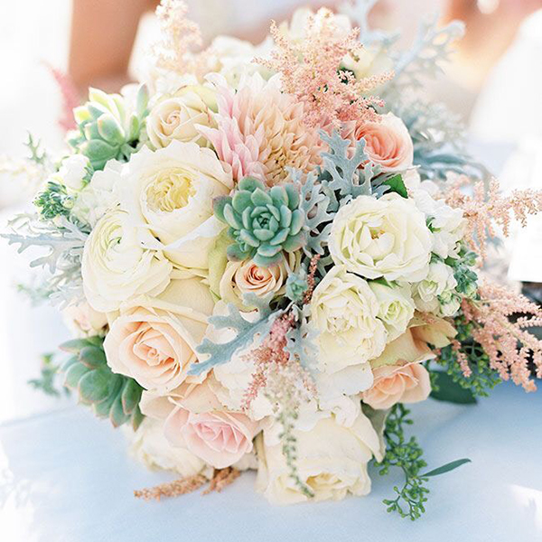 Spring bridal bouquet