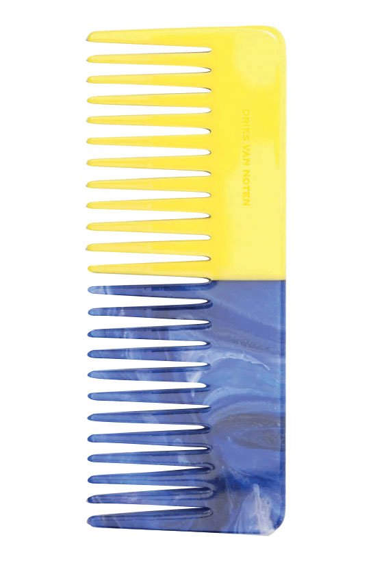 Bi-color Italian resin comb by Dries Van Noten