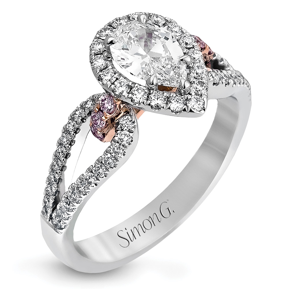 simon g pear shaped engagement ring