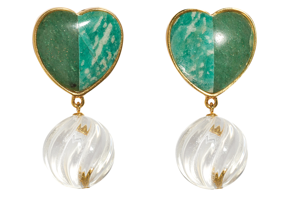 Lizzie Fortunato green earrings