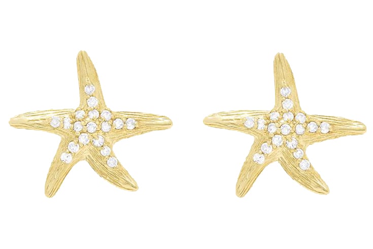 Starfish earrings by Ef Collection