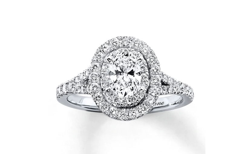 Kay jewelers clearance oval diamond ring