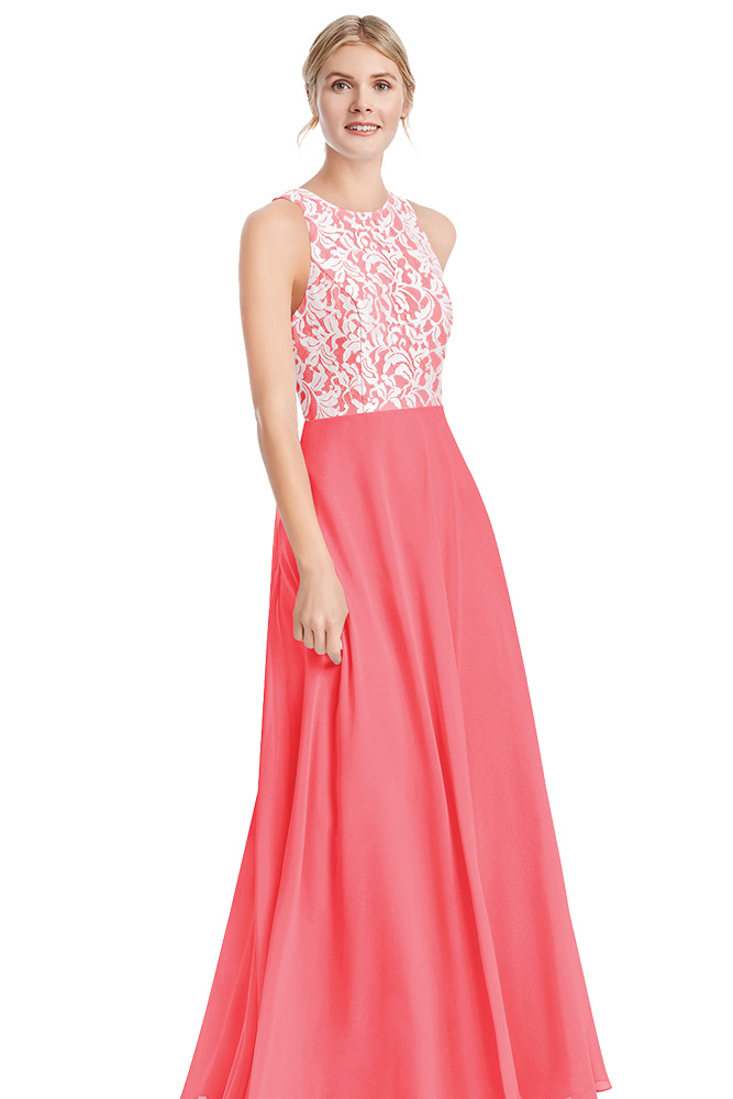 coral pink dress accessories