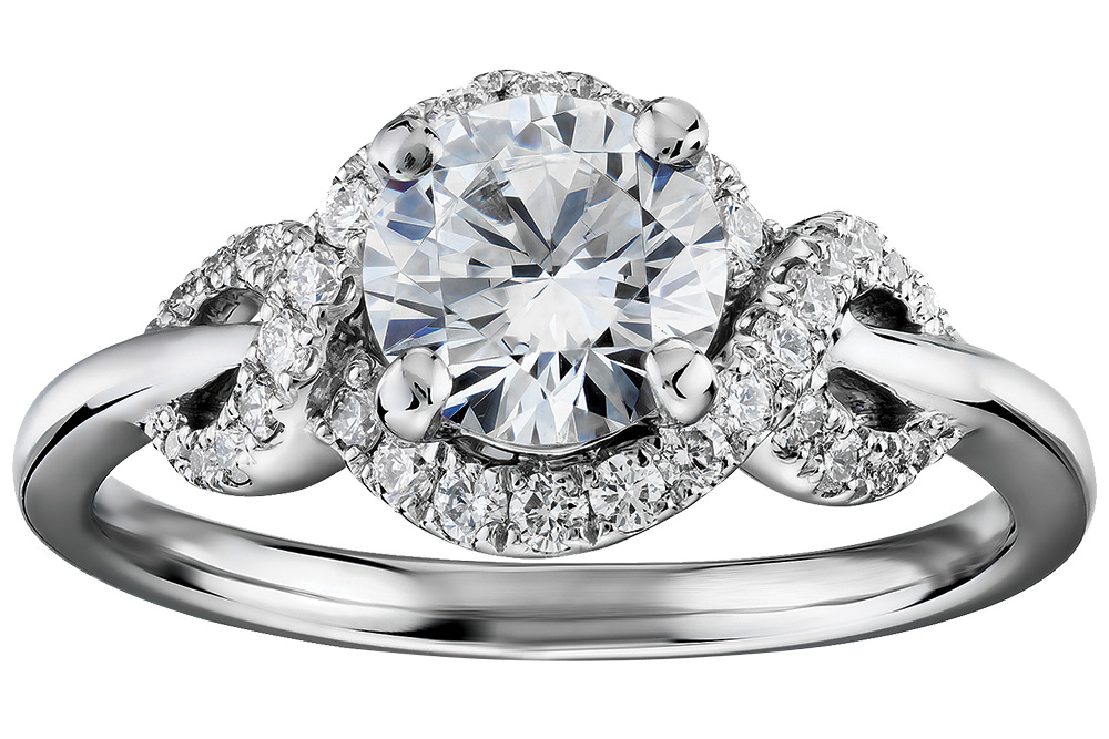 halo engagement ring by monique lhuillier for blue nile