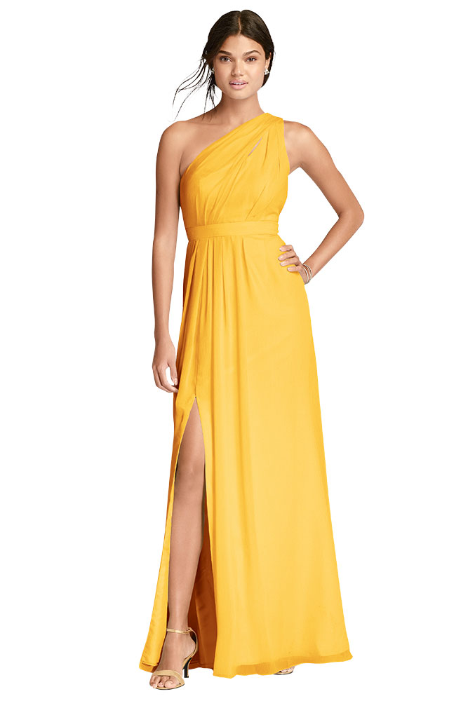 Yellow Bridesmaid Dress by Davids Bridal