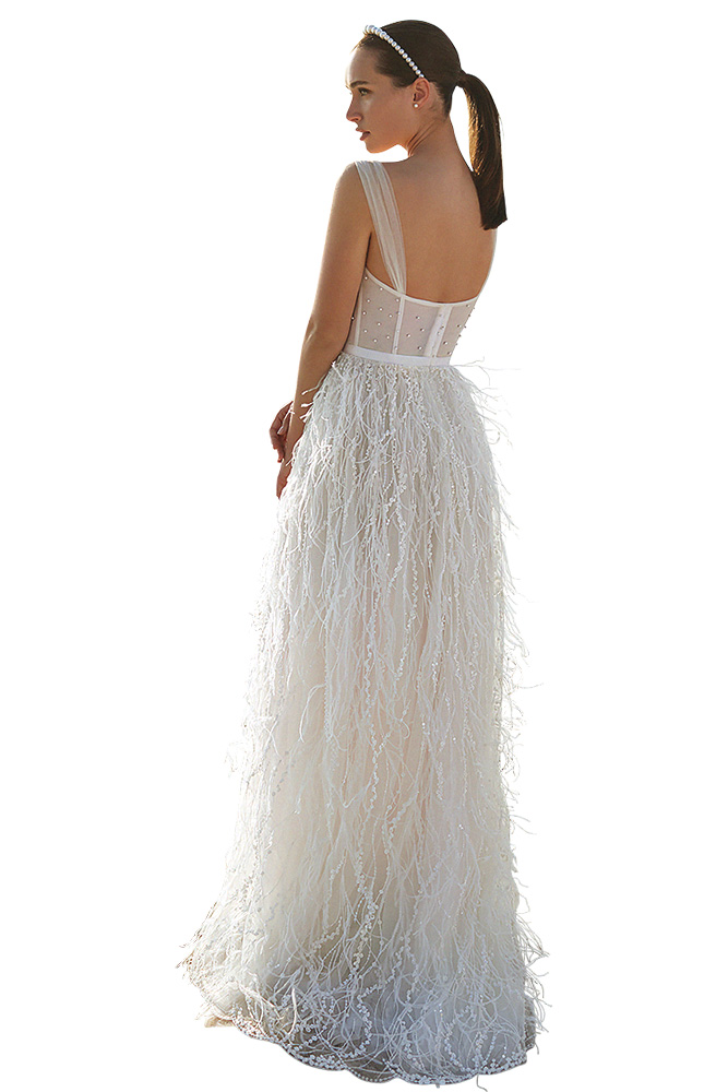 8 Feathered Gowns We Love BridalGuide