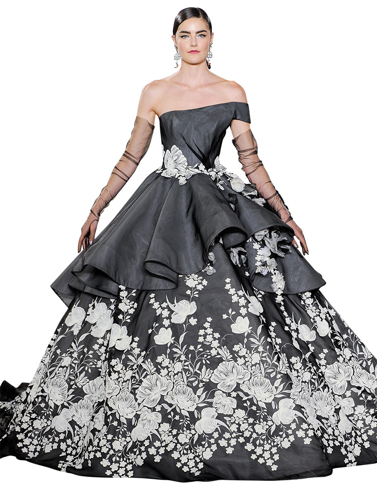 Black Wedding Gown by Ines Di Santo