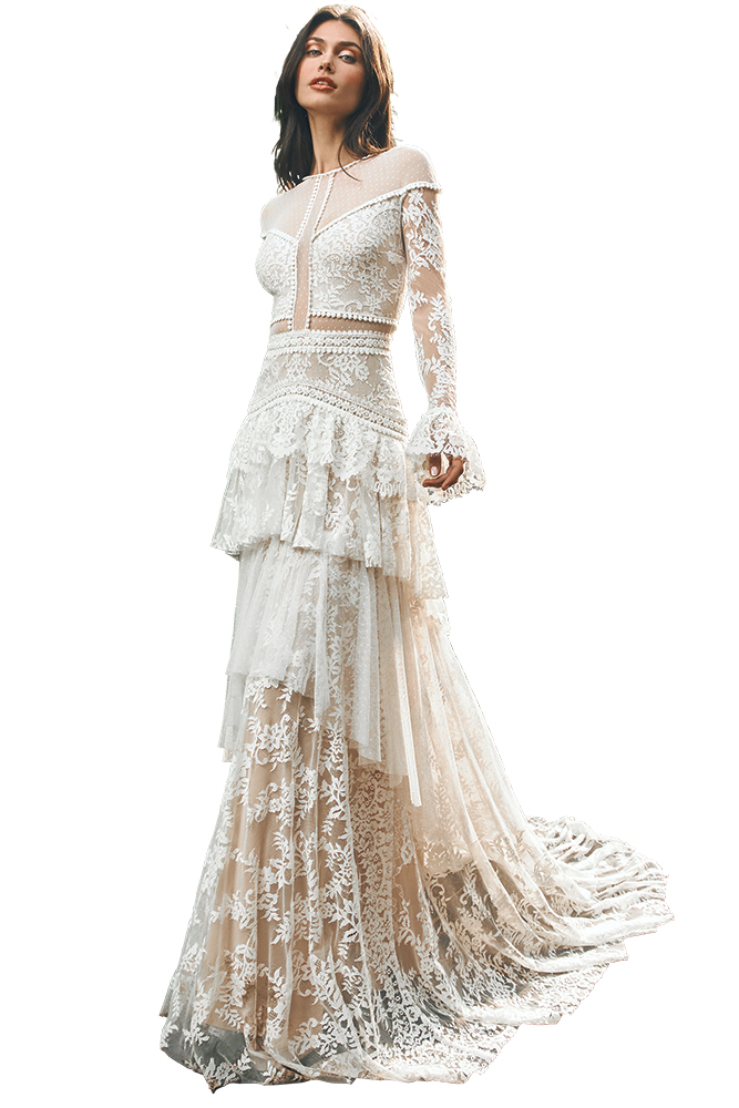 70s-Inspired Wedding Gowns u0026 Accessories BridalGuide