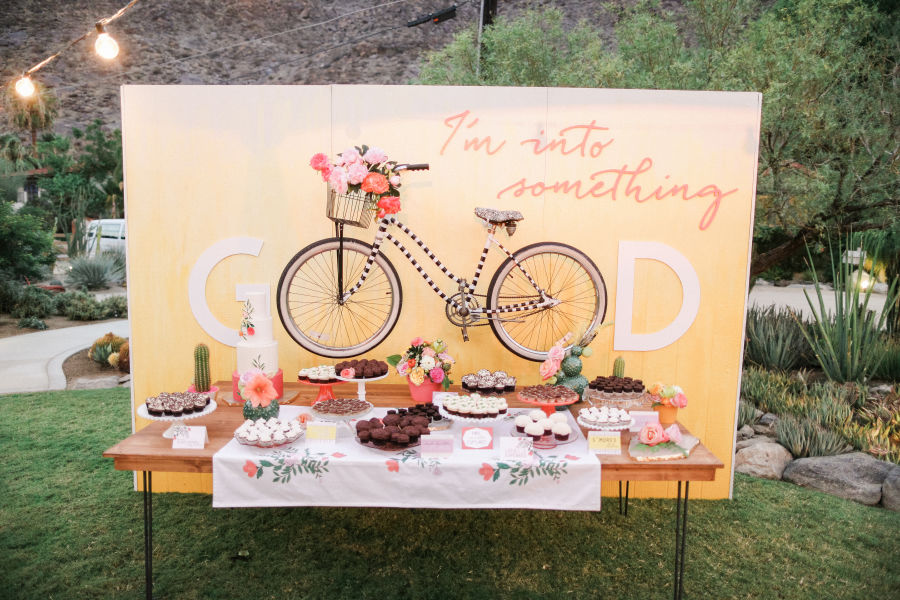 bicycle dessert table