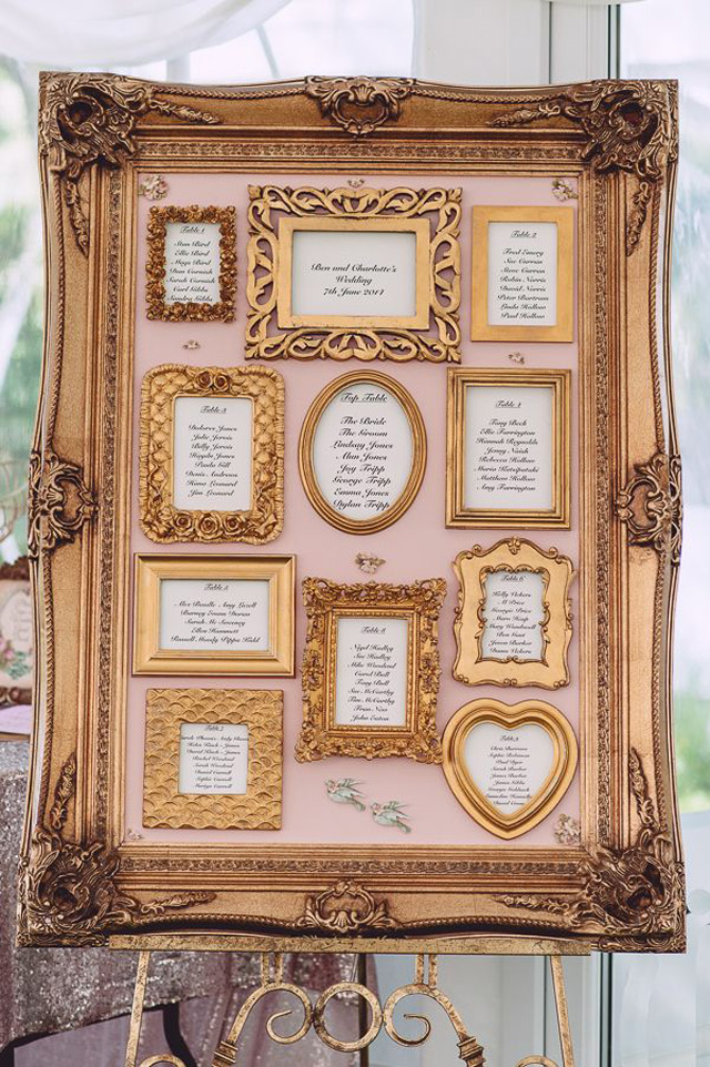 gold frame seating chart