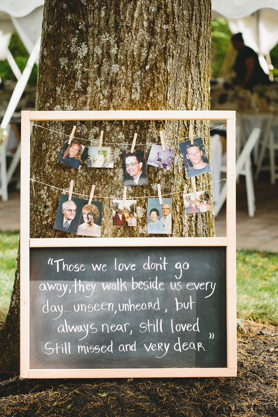 honor lost loved ones at your wedding