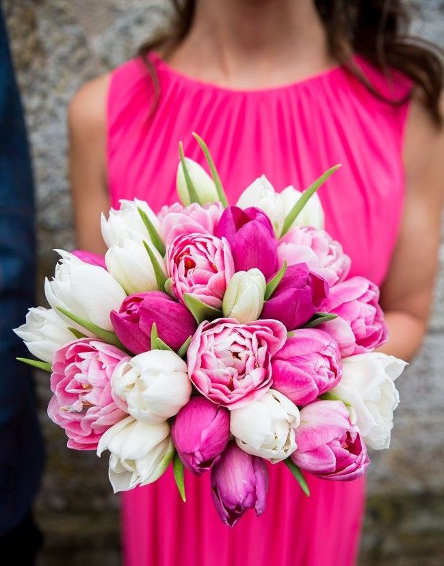 tulips wedding bouquet