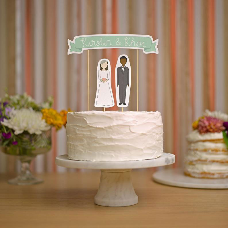 Sustainable Cake Topper