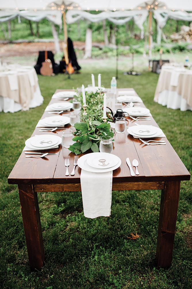 wedding reception table