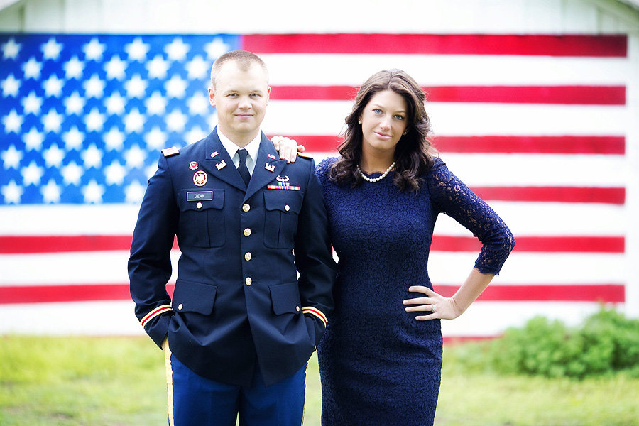 patriotic army engagement photos