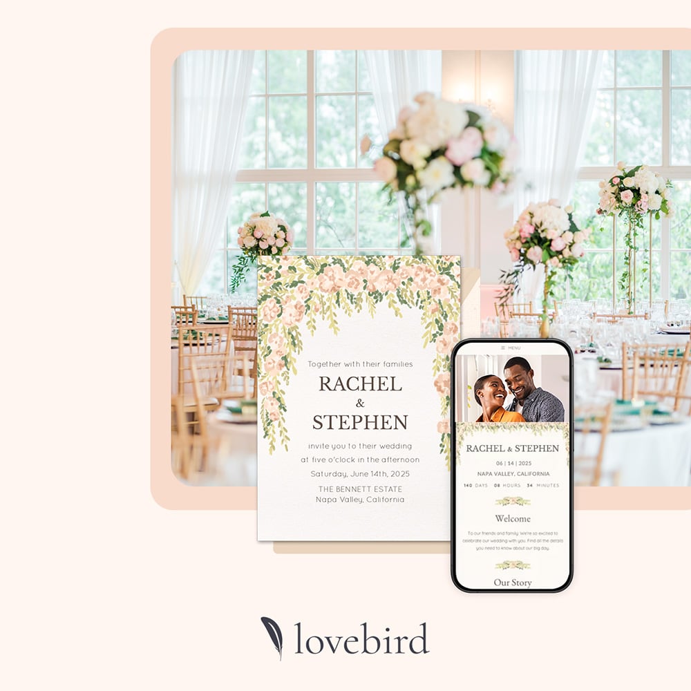 lovebird wedding website