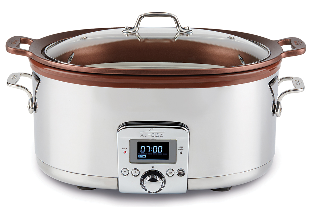 All-Clad 7-Qt Gourmet Slow Cooker with in-Pot Browning function