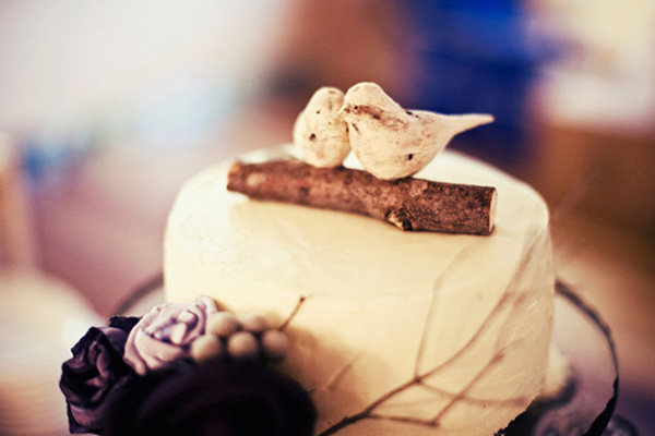 rustic bird cake topper