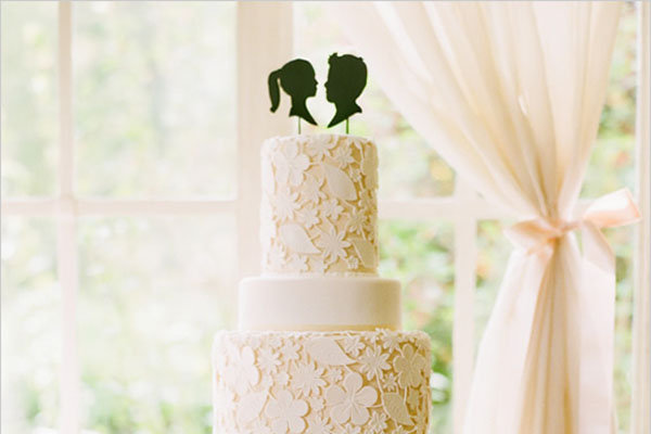 silhouette cake topper