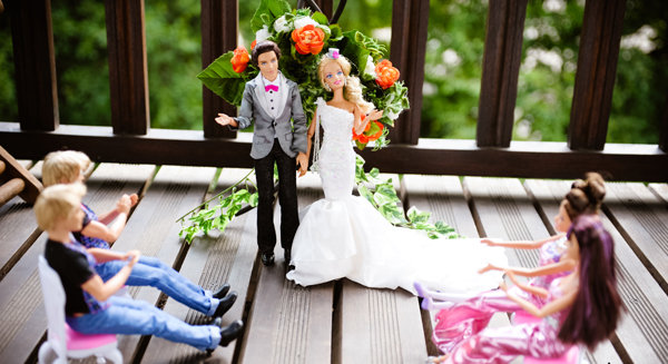 real wedding album barbie and ken