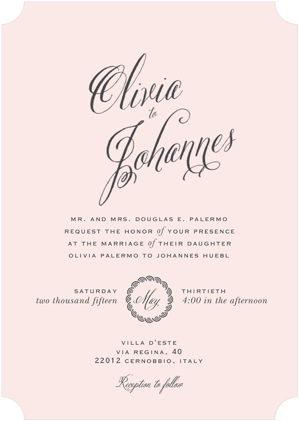 olivia palermo johannes huebl wedding invitation style