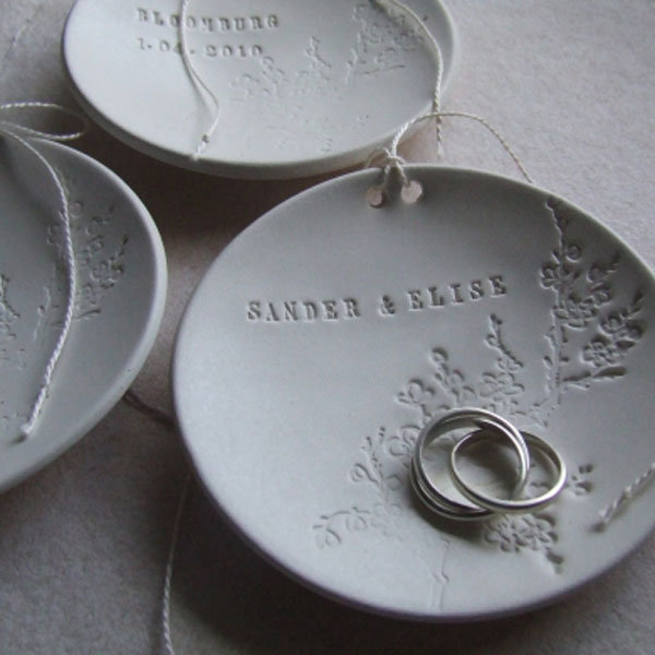 engraved ring bearer bowls