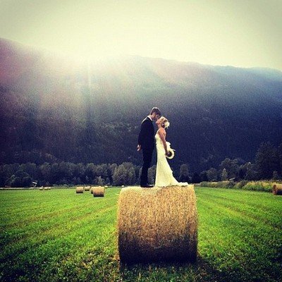 country chic wedding photo