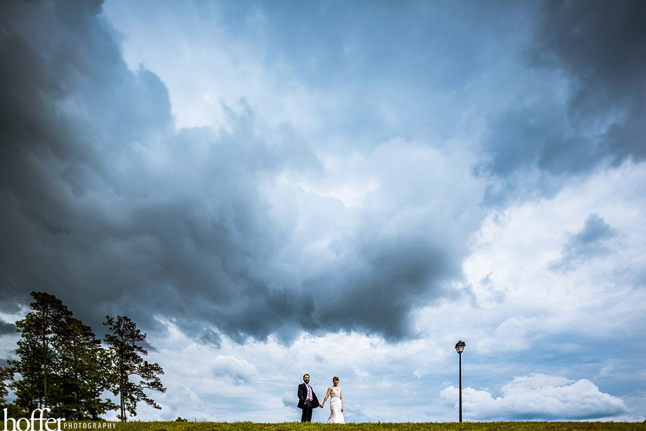 storm clouds on wedding day