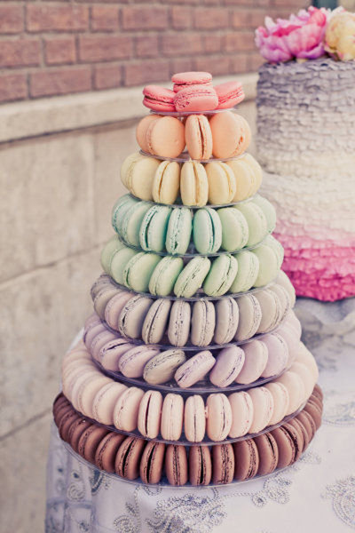 Macaron tower for wedding