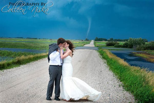 tornado wedding