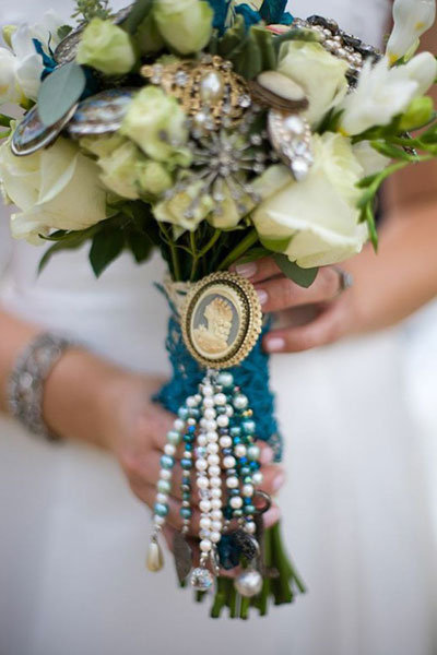 vintage wedding bouquet