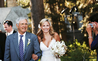 wedding guest taking picture