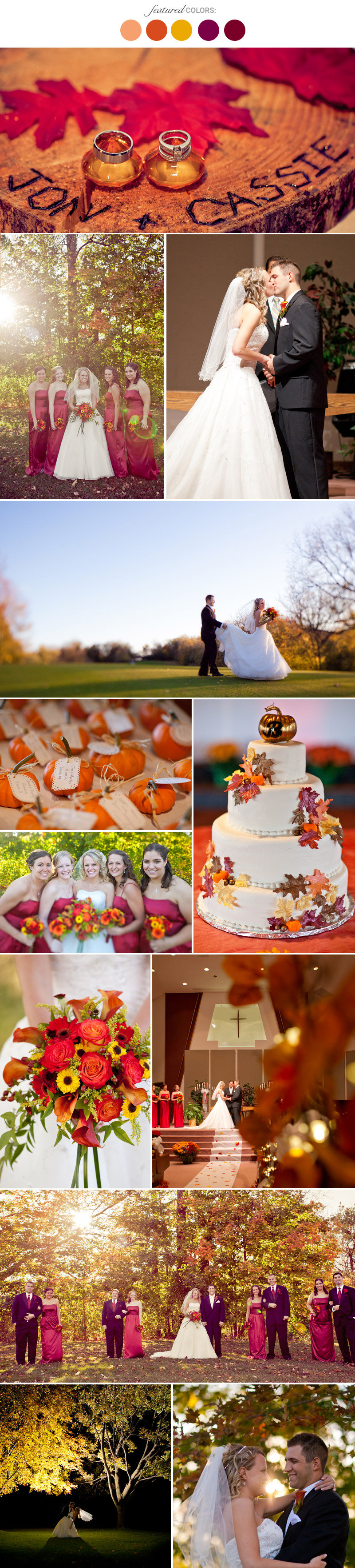great fall wedding colors