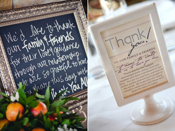 Ways to Give Thanks at Your Wedding
